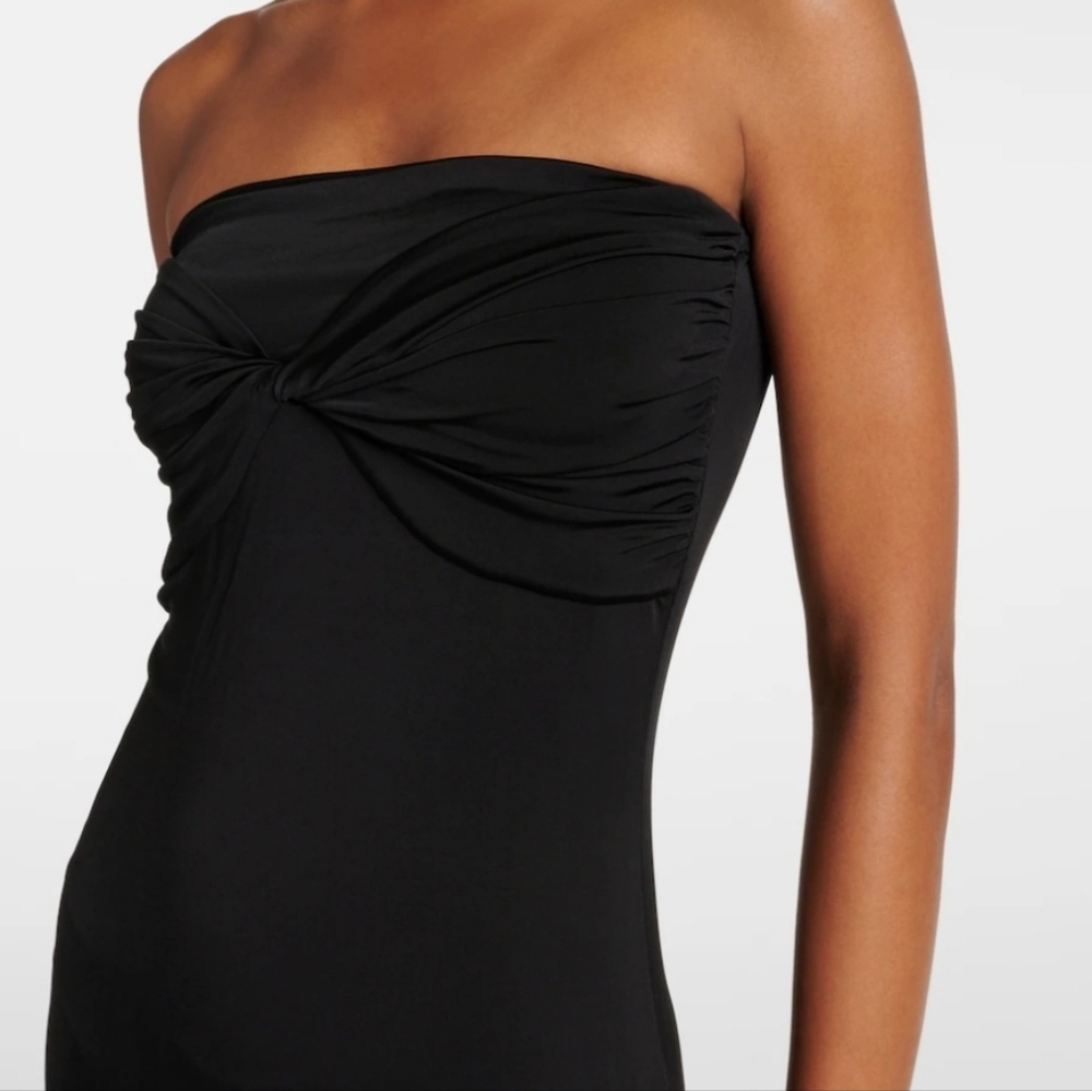 TOVE Cate Elegant Black Strapless Dress